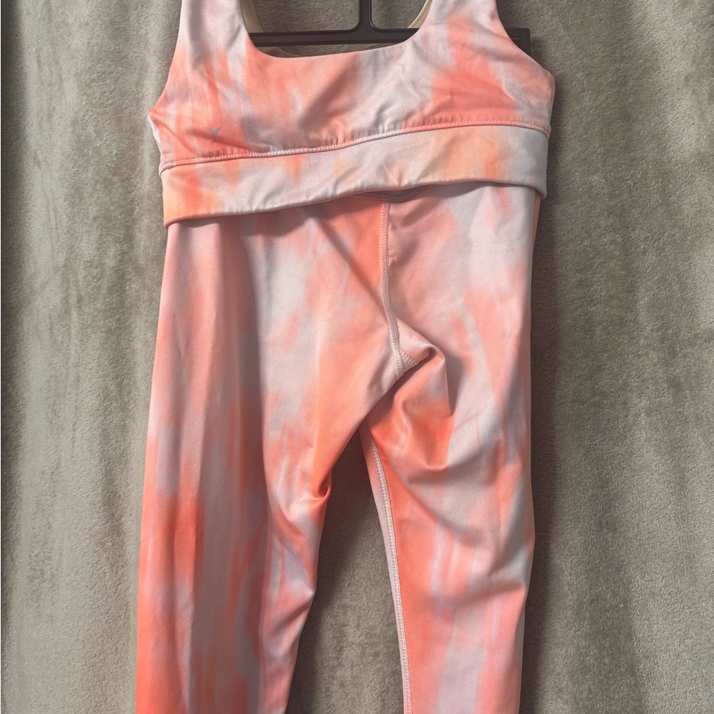 Old Navy Kids Coral and White Matching Set